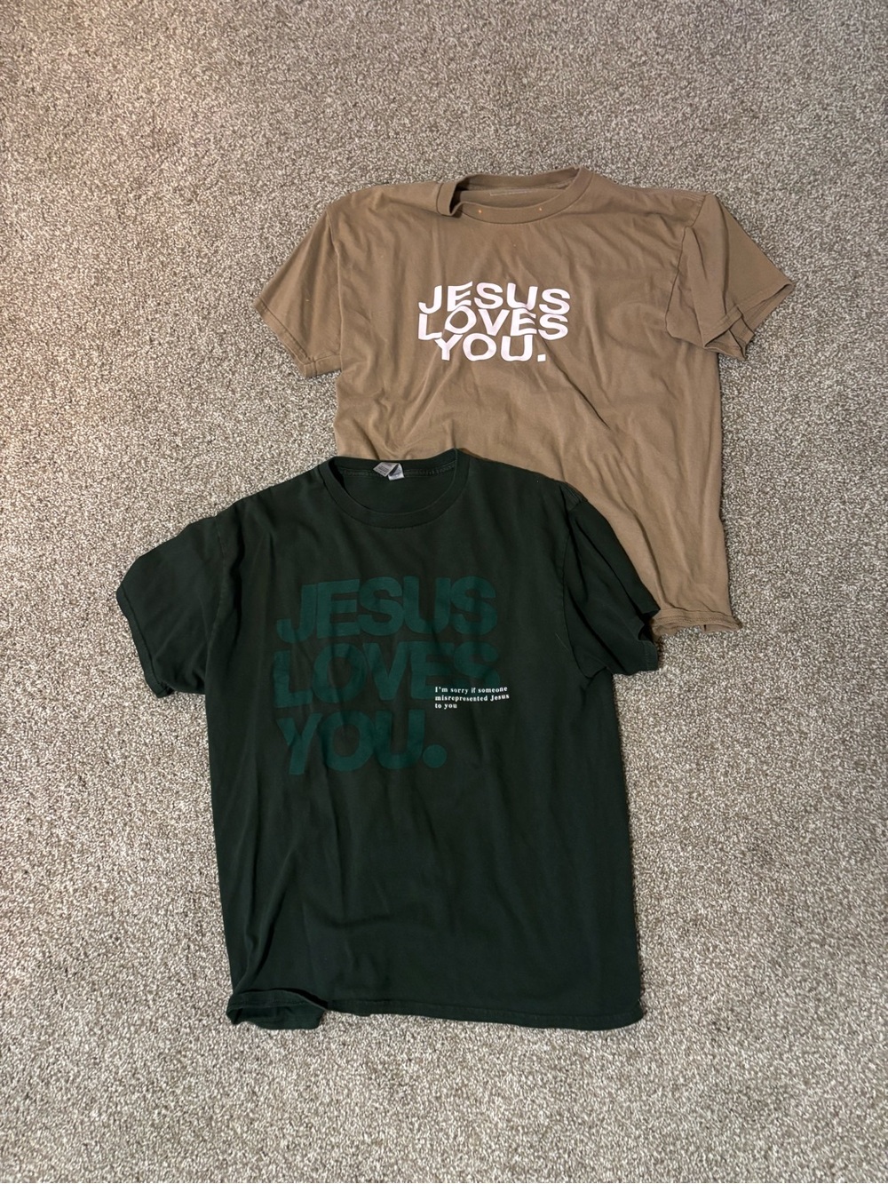 Jesus Loves You Graphic Tees Size Large